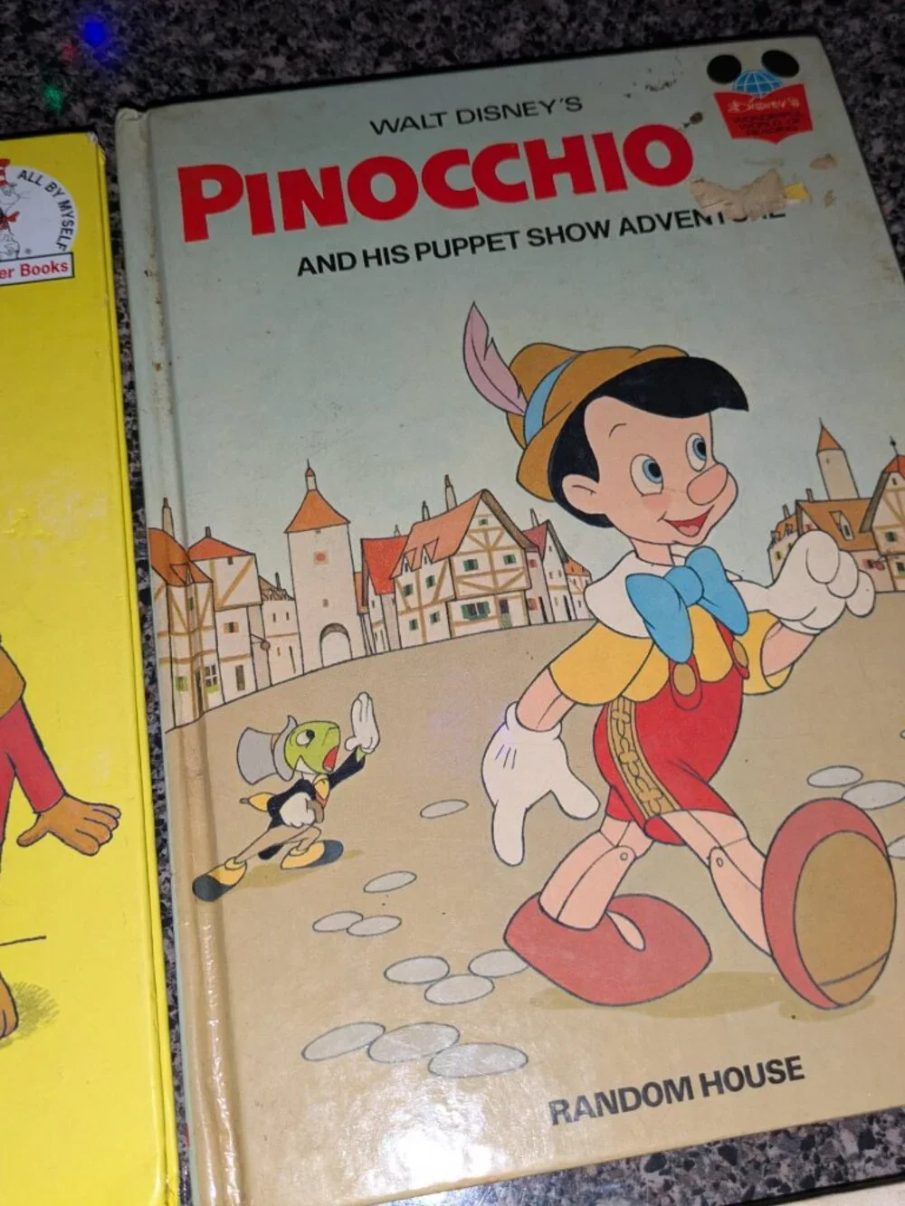Six Children's Books Lot Curious George, Pinocchio, Danny & Dinosaur